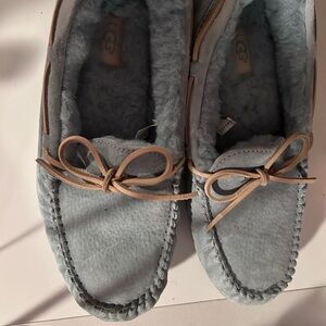 UGG Women's Slippers in Light Gray and Tan SIZE 10 ,too small for me ,